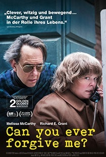 Filmplakat CAN YOU EVER FORGIVE ME?