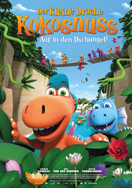 Filmplakat Der kleine Drache Kokosnuss 2 - Auf in den Dschungel