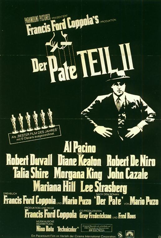 Filmplakat Der Pate II - THE GODFATHER Part II engl OmU