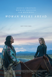 Filmplakat Die Frau, die vorausgeht - WOMAN WALKS AHEAD - engl. OmU