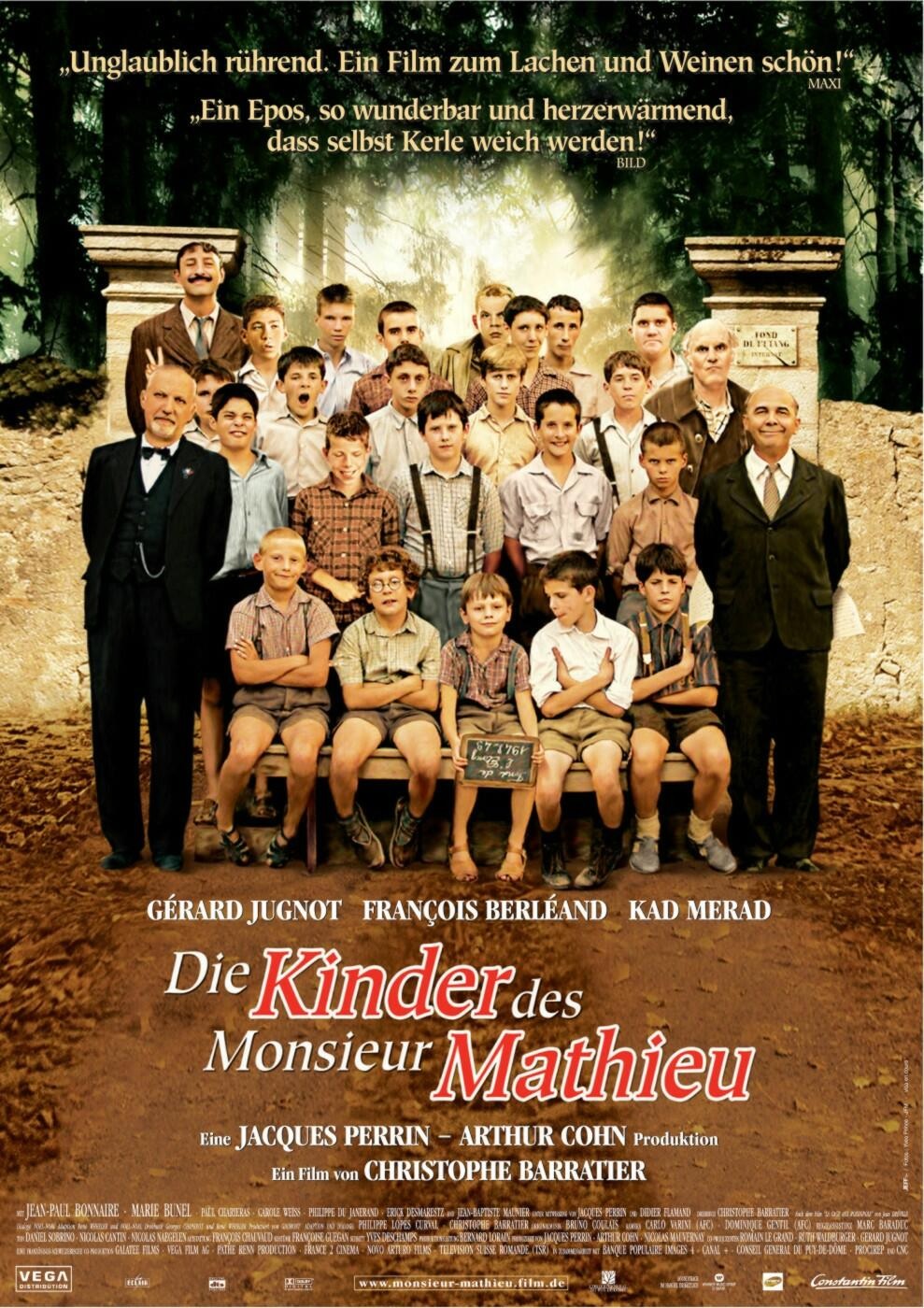Filmplakat Die Kinder des Monsieur Mathieu - Les choristes - franz. OmU