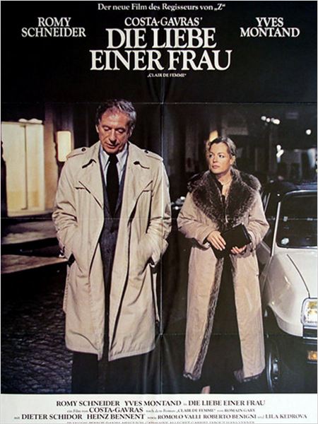 Filmplakat Die Liebe einer Frau - CLAIR DE FEMME - franz. OmU