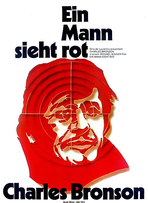 Filmplakat Ein Mann sieht rot - DEATH WISH - engl. OmU - UNCUT