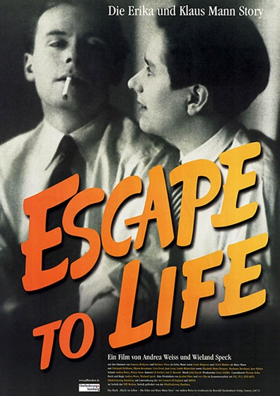 Filmplakat ESCAPE TO LIFE - Die Klaus und Erika Mann-Story