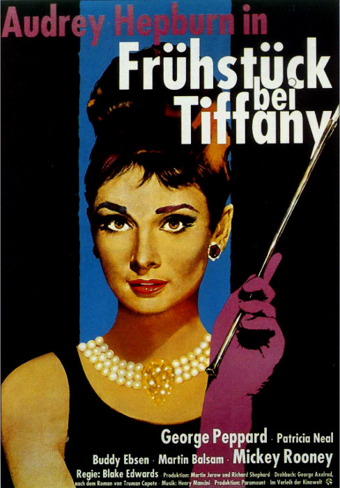 Filmplakat Frühstück bei Tiffany - Breakfast at Tiffany’s - engl. OmU