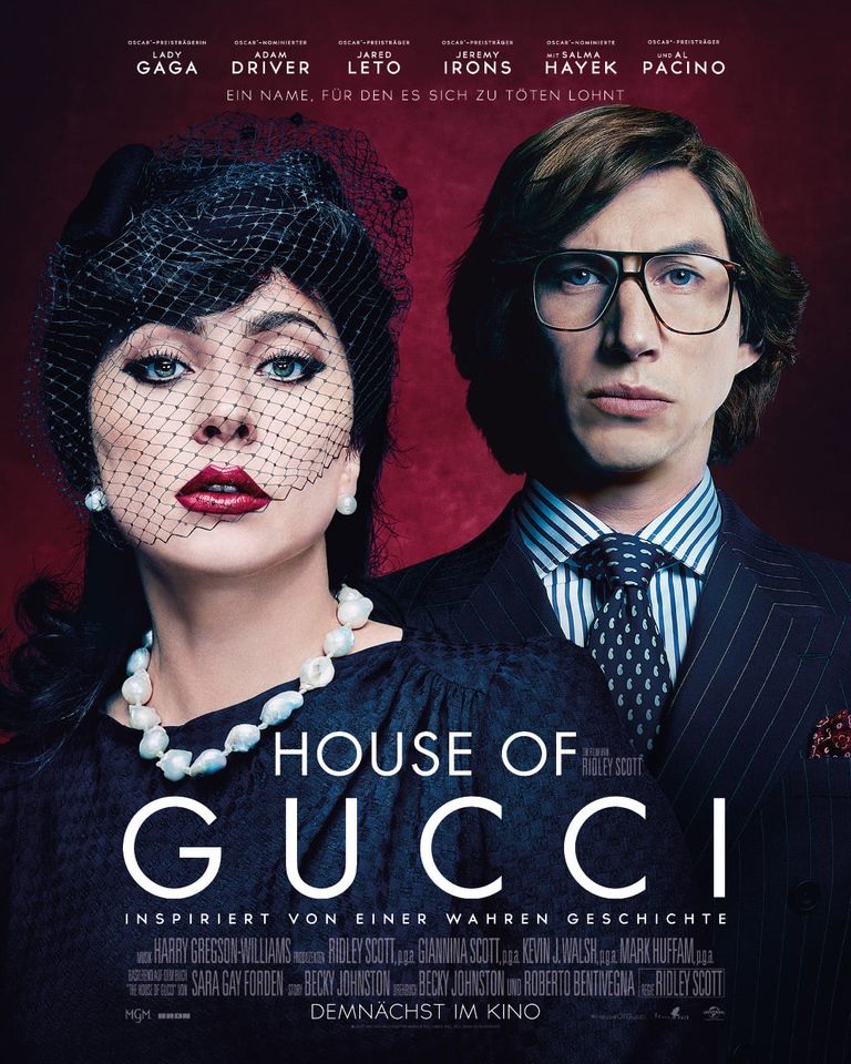 Filmplakat HOUSE OF GUCCI - engl. OmU
