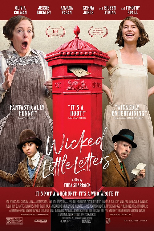 Filmplakat Kleine schumtzige Briefe - WICKED LITTLE LETTERS - engl. OmU