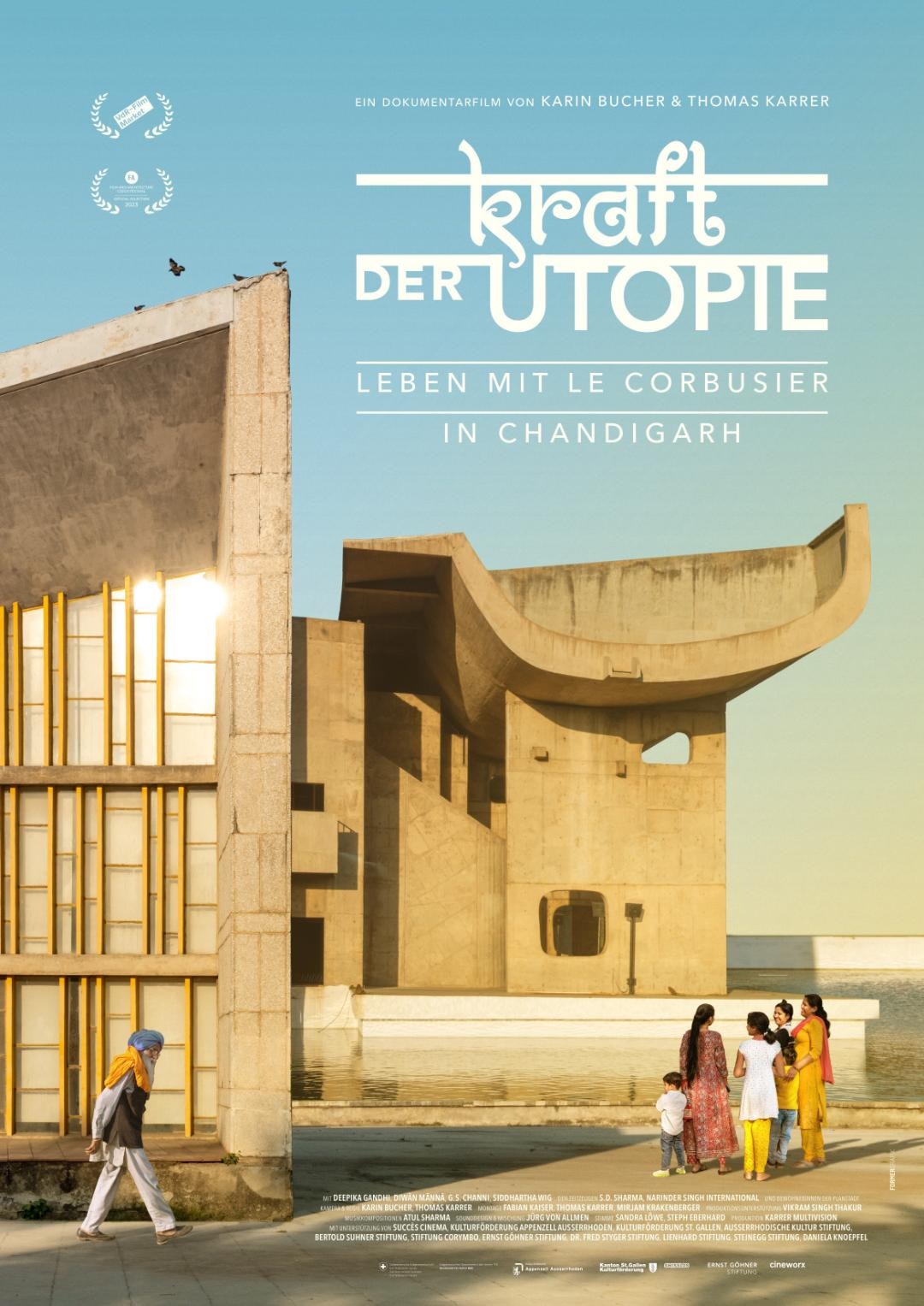 Filmplakat Kraft der Utopie - Leben mit LE CORBUSIER in Chandigarh