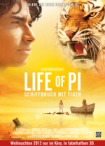 Filmplakat LIFE OF PI: Schiffbruch mit Tiger