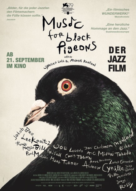 Filmplakat Music for black Pigeons