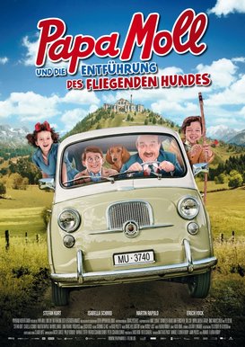 Filmplakat PAPA MOLL und die Entführung des fliegenden Hundes