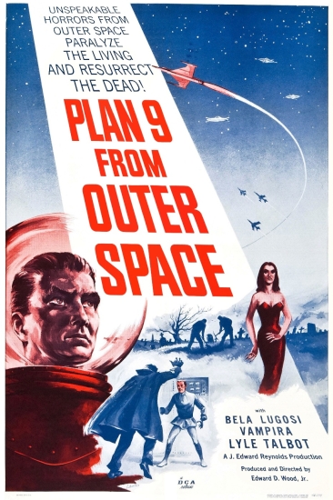 Filmplakat Plan 9 aus dem Weltall - PLAN 9 FROM OUTER SPACE - engl. OmU