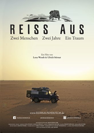 Filmplakat REISS AUS. Zwei Menschen. Zwei Jahre. Ein Traum