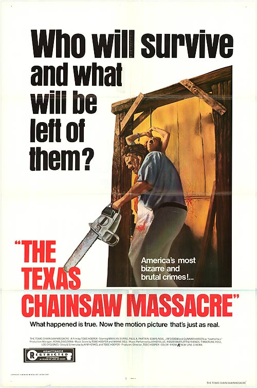 Filmplakat THE TEXAS CHAINSAW MASSACRE (1974) - engl. OmU