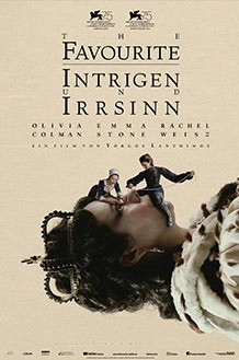 Filmplakat THE FAVOURITE - Intrigen und Irrsinn