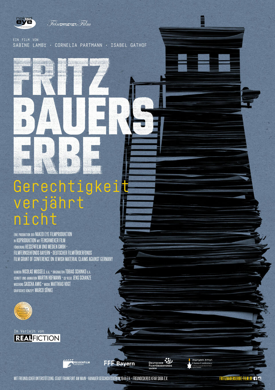 Filmplakat Fritz Bauers Erbe - Gerechtigkeit verjährt nicht 