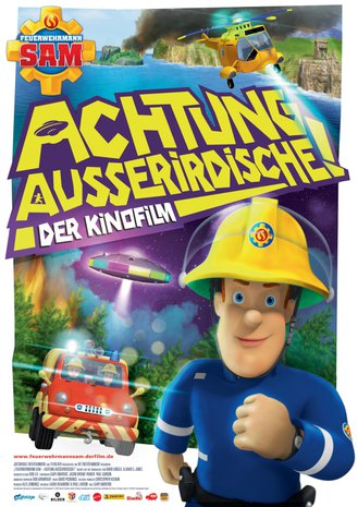 Filmplakat Feuerwehrman Sam - Achtung Ausserirdische